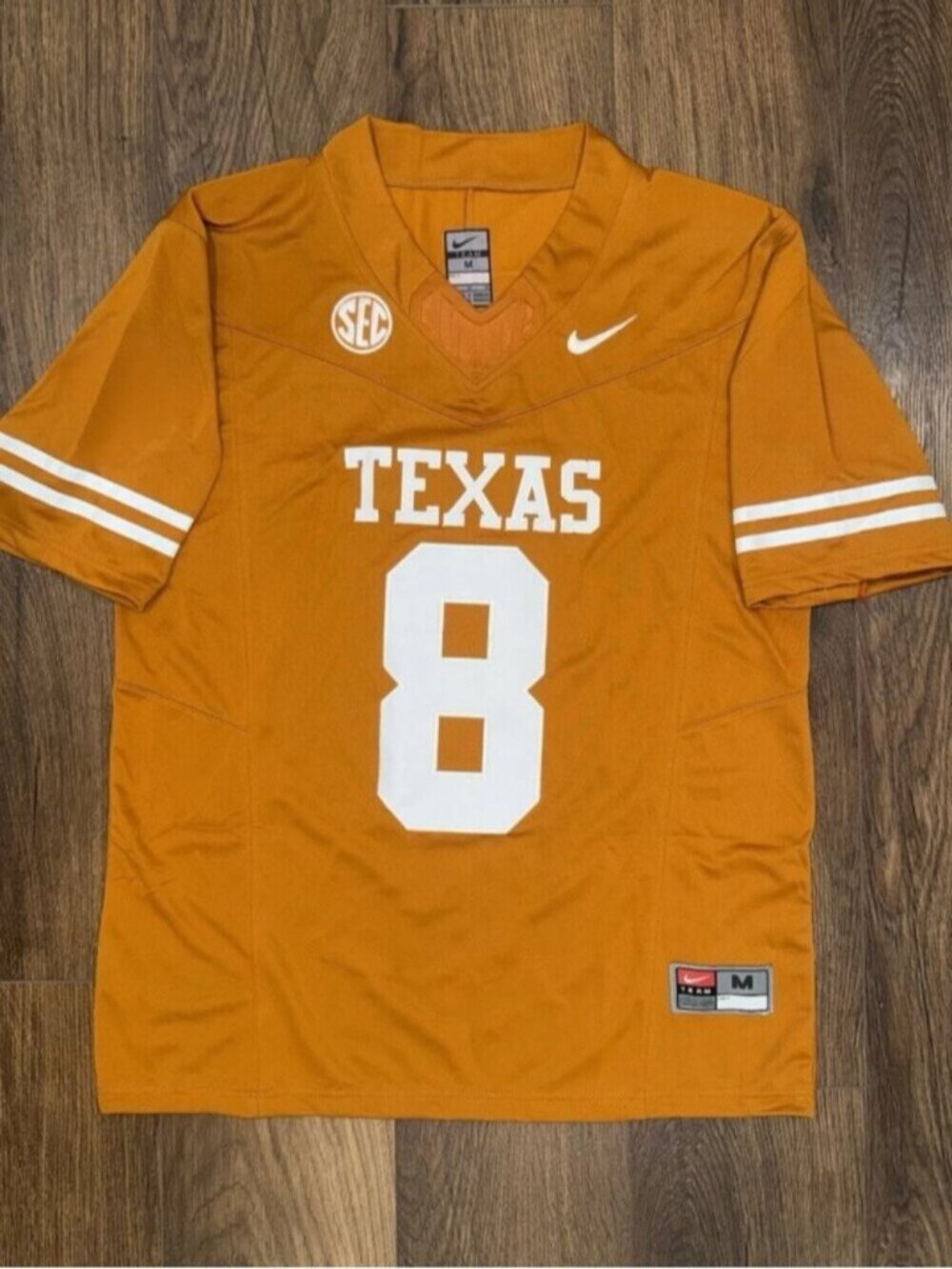 Cam Coleman Orange Stitched Jersey Vapor